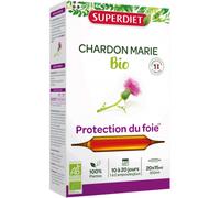 Super Diet Complément Chardon‑Marie Bio 3000 mg – Protection du foie – 20 ampoules de 10 ml