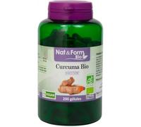 Parapharmacie en ligne > Compléments alimentaires > Compléments alimentaires pour la digestion et au transit Nat&Form Curcuma Bio x 200