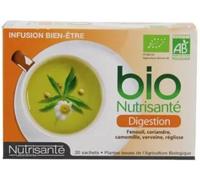 Parapharmacie en ligne > Compléments alimentaires > Compléments alimentaires pour la digestion et au transit Nutrisanté Bio Infusions Digestion x 20
