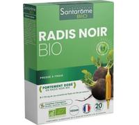 Santarome Complément alimentaire Radis noir bio Foie & digestion 20 ampoules 10 ml Végan