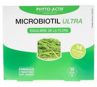 Parapharmacie en ligne > Compléments alimentaires > Compléments alimentaires pour la digestion et au transit Phyto-Actif MicroBiotil Ultra ProBiotiques Sachets 6 g x 20