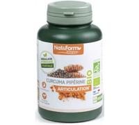 Nat & Form Bio Curcuma Pipérine 200 gélules végétales
