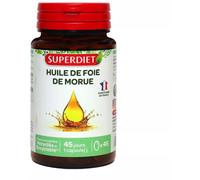 Parapharmacie en ligne > Compléments alimentaires > Compléments alimentaires pour la vitalité et les défenses immunitaires > Vitamine D SuperDiet Huile de Foie de morue x 45
