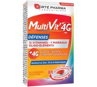 Forté Pharma – Complément Multivit' 4G Défenses – Vitamine D & Zinc – 30 comprimés