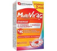 Forté Pharma - Complément alimentaire - Multivit' 4G Énergie - Bi-couches - 60 comprimés (2 mois)