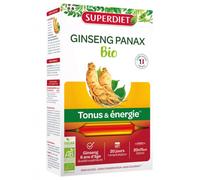 Parapharmacie en ligne > Compléments alimentaires > Compléments alimentaires pour la vitalité et les défenses immunitaires Superdiet Ginseng Bio Ampoules x 20