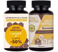 Vitavea Vita'Royal Gelée Royale dès 3 ans Format éco 60gummies Pectine végétale