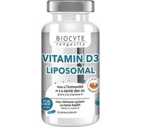 Parapharmacie en ligne > Compléments alimentaires > Compléments alimentaires pour la vitalité et les défenses immunitaires Biocyte Longevity Vitamin D3 Liposomal Gélules x 30