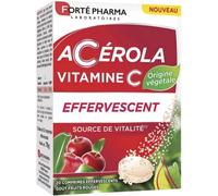 Forté Pharma Comprimés effervescents Acérola – Vitamine C – 20 comprimés