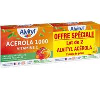 Alvityl Complément alimentaire Acérola 1000 Vitamine C 2 x 30 comprimés à croquer
