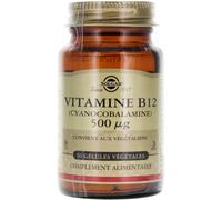 Parapharmacie en ligne > Compléments alimentaires > Compléments alimentaires pour la vitalité et les défenses immunitaires Solgar Vitamine B 12 500 mcg Gélules Végétales x 50