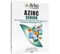 Parapharmacie en ligne > Compléments alimentaires > Compléments alimentaires pour la vitalité et les défenses immunitaires > Vitamines seniors Arkopharma Azinc Senior x 30 - Vitamines seniors - Pharma
