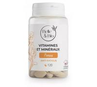 Belle & Bio – Complément alimentaire Vitamines & Minéraux – 11 vitamines, 5 minéraux – 120 gélules