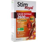 Nutreov Complément alimentaire Stim Royal Gelée Royale Bio 2600 mg - 20 ampoules de 15 ml