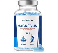 Parapharmacie en ligne > Compléments alimentaires > Compléments alimentaires pour la vitalité et les défenses immunitaires > Produits pour le tonus et la fatigue NutriCo Magnésium Gélules x 120