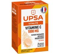 UPSA Complément alimentaire Vitamine C 1000 mg Orange sans sucre 20 comprimés effervescents