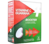 Nutrisanté Booster Vitamine C + Guarana – Comprimés à croquer sans sucre 2x12