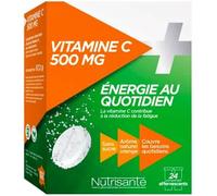 Nutrisanté Complément alimentaire Vitamine C 500 mg - 24 comprimés effervescents