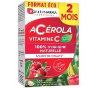 Parapharmacie en ligne > Compléments alimentaires > Compléments alimentaires pour la vitalité et les défenses immunitaires Forté Pharma Energie Acérolax 60