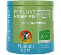 Flamant Vert - Complément alimentaire Végifer Bio 500 mg - 180 comprimés - Vitalité