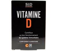 Parapharmacie en ligne > Compléments alimentaires > Compléments alimentaires pour la vitalité et les défenses immunitaires > Vitamine D S.I.D Nutrition Vitamine D Gélules x 30