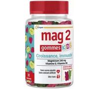 Mag 2 Gommes Enfant - Magnésium, Vit. B6 & D - Croissance et Immunité - 30 gommes