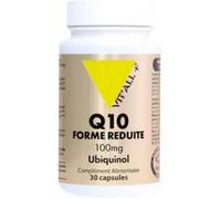VIT'ALL+ Complément alimentaire Q10 Forme réduite Ubiquinol 100 mg 30 capsules