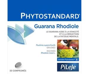 Parapharmacie en ligne > Compléments alimentaires > Compléments alimentaires pour la vitalité et les défenses immunitaires PiLeJe Phytostandard de Guarana et de Rhodiole x 30