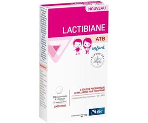 Parapharmacie en ligne > Compléments alimentaires > Compléments alimentaires pour la vitalité et les défenses immunitaires > Vitamines pour enfants PiLeJe Lactibiane ATB Enfant Comprimés x 10