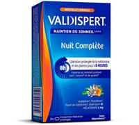 Parapharmacie en ligne > Compléments alimentaires > Compléments alimentaires pour le sommeil et le stress Valdispert Nuit Complète Comprimés x 30