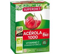 Parapharmacie en ligne > Compléments alimentaires > Compléments alimentaires pour le sommeil et le stress Superdiet Acérola 1000 Bio Comprimésx 24