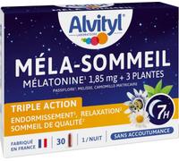 Alvityl – Complément alimentaire Sommeil – Mélatonine 1,85 mg, 3 plantes & Vitamine B6 – 30 gélules
