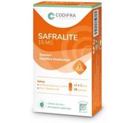 CODIFRA Complément alimentaire Safralite Safran 15 mg - Humeur & équilibre émotionnel - 28 gélules