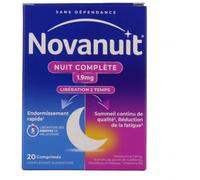 Parapharmacie en ligne > Compléments alimentaires > Compléments alimentaires pour le sommeil et le stress Novanuit Nuit Complète Comprimés x 20
