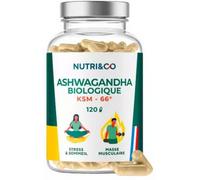 Nutri&Co – Ashwagandha Bio KSM66 – 120 gélules – 05/2025