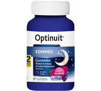 Parapharmacie en ligne > Compléments alimentaires > Compléments alimentaires pour le sommeil et le stress Nutreov Optinuit Sommeil Mélatonine 1,9 mg Gummies x 60