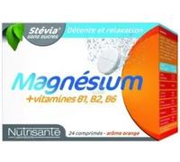 Nutrisanté Complément Magnésium + Vitamines B1 B2 B6 – Comprimés effervescents 2x12