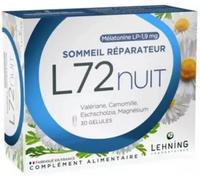 Lehning L72 Nuit Sommeil Réparateur Mélatonine LP 1,9 mg 30 gélules