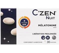 Bausch & Lomb Complément alimentaire C'ZEN Nuit Mélatonine libération prolongée 30 comprimés