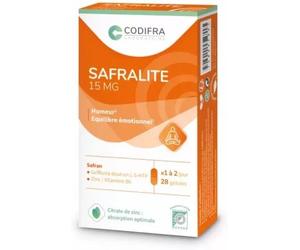 Parapharmacie en ligne > Compléments alimentaires > Compléments alimentaires pour le sommeil et le stress Safralite 15 mg Gélules x 28