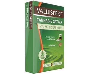 Parapharmacie en ligne > Compléments alimentaires > Compléments alimentaires pour le sommeil et le stress Valdispert Cannabis Sativa Calme & Sérénitéx 24
