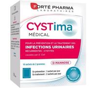 Forté Pharma Complément alimentaire Cystima Médical D-mannose – infections urinaires – 14 sachets 2 g