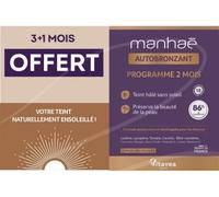 Vitavea Manhaé Autobronzant Teint hâlé sans soleil Lot 2 x 60 gélules