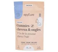 Parapharmacie en ligne > Compléments alimentaires > Compléments alimentaires pour les cheveux, la peau et les ongles > Compléments alimentaires pour cheveux Epycure Gummies Cheveux Ongles Gummies x 60
