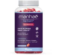 Vitavea – Manhaé Cap Expert – Chute de cheveux – Levure de bière, kératine – 60 gummies