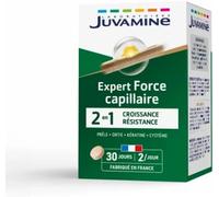 Parapharmacie en ligne > Compléments alimentaires > Compléments alimentaires pour les cheveux, la peau et les ongles Juvamine Force Capillaire Comprimés x 60