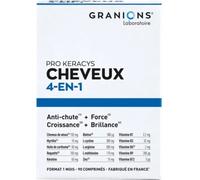 Parapharmacie en ligne > Compléments alimentaires > Compléments alimentaires pour les cheveux, la peau et les ongles Granions Cheveux Croissance Vitalité Gélulesx 90