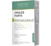 Parapharmacie en ligne > Compléments alimentaires > Compléments alimentaires pour les cheveux, la peau et les ongles Biocyte Ongles Forts Gélules x 40