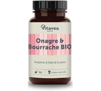 Parapharmacie en ligne > Compléments alimentaires > Compléments alimentaires pour les cheveux, la peau et les ongles Vitavea Les Essentiels Bio Onagre Bourrache x 30