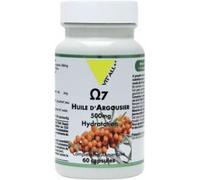 Parapharmacie en ligne > Compléments alimentaires > Compléments alimentaires pour les cheveux, la peau et les ongles VIT'ALL+ Oméga 7 Huile d'Argousier 500 mg Capsules x 60